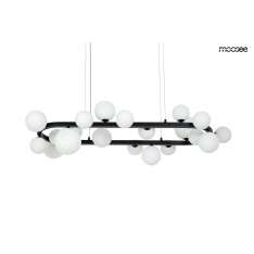 MOOSEE lampa wisząca ALURE OVAL 120 czarna/mleczna