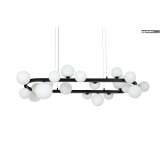 MOOSEE lampa wisząca ALURE OVAL 120 czarna/mleczna