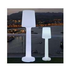 Lampa ogrodowa New Garden Carmen 110 B biała - LED Wbudowana Bateria