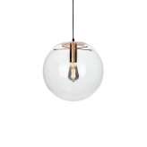 Lampa wisząca Sandra 20 miedziana - szkło | metal