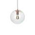 Lampa wisząca Sandra 20 miedziana - szkło | metal