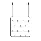 UMBRA wieszak ścienny ESTIQUE czarny orzech