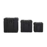 KARE zestaw skrzyń VOYAGE czarny