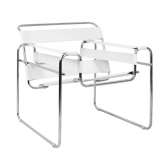 Fotel IVAN biały - ekoskóra