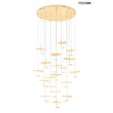 MOOSEE lampa wisząca LEAFS DISC złota