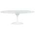 Stół TULIP ELLIPSE MARBLE CARRARA 200 biały - marmur, metal