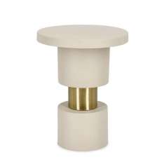 BIZZOTTO stolik kawowy MITUL FOG beżowy / złoty