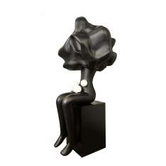 MOOSEE lampa podłogowa HUMAN IN THE CLOUDS czarna