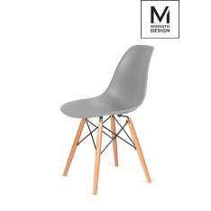 MODESTO krzesło DSW szare - podstawa bukowa