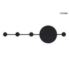 MOOSEE lampa ścienna SHADOW HANG z wieszakiem czarna