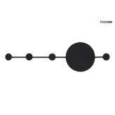 MOOSEE lampa ścienna SHADOW HANG z wieszakiem czarna