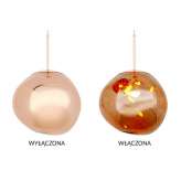 MOOSEE lampa wisząca FUSION 40 miedziana - akryl