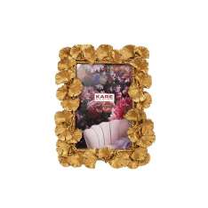 KARE ramka na zdjęcia GINKGO LEAF 17x20 cm złota