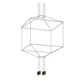 MOOSEE lampa wisząca FLUSSO 4 czarna