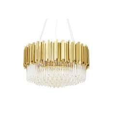 Lampa wisząca Imperial Gold 60 - stal | kryształ