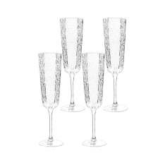 KARE komplet 4 kieliszków do szampana CASCATA 250ml