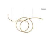 MOOSEE lampa wisząca WAVE 120 złota