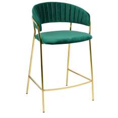 Podstawa Hoker Margo 65 ciemny zielony - welur | złota