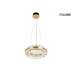 MOOSEE lampa wisząca SATURNUS 47 DUO złota - LED, kryształ, stal szczotkowana
