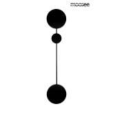 MOOSEE lampa ścienna SHADOW 2 czarna