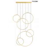MOOSEE lampa wisząca CIRCULO SIX złota