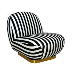 MaMaison fotel obrotowy AZURE biały / czarny