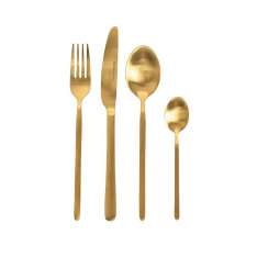 KARE zestaw sztućców GLORIA MATT GOLD 16 szt.