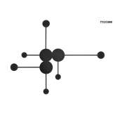 MOOSEE lampa ścienna SHADOW MULTI czarna