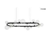 MOOSEE lampa wisząca ALURE OVAL 120 czarna