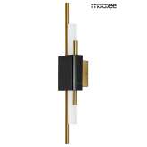 MOOSEE lampa ścienna EVANS czarna / złota