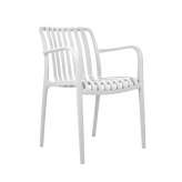 MODESTO krzesło STRIPS ARM białe