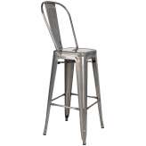 Krzesło barowe TOWER BIG BACK 76 (Paris) metal