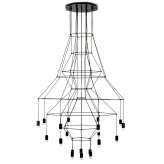 MOOSEE lampa wisząca FLUSSO 20 czarna