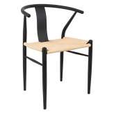 Krzesło WISHBONE METAL naturalne