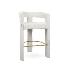 MaMaison krzesło barowe LOGAN białe