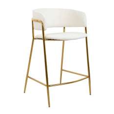 Krzesło barowe DELTA 65 białe