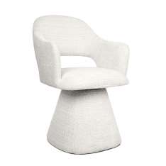 MaMaison krzesło obrotowe VERONA białe