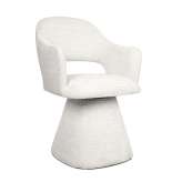 MaMaison krzesło obrotowe VERONA białe