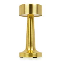 Lampa biurkowa LEE złota - wbudowana bateria, LED