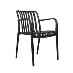 MODESTO krzesło STRIPS ARM czarne