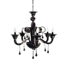 Żyrandol Castizo 6 czarny Md8891 | 6Bk