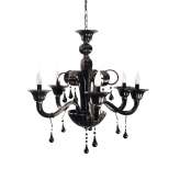 Żyrandol Castizo 6 czarny Md8891 | 6Bk
