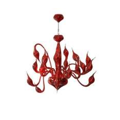 Żyrandol Decori 20 czerwony transp. Md8017 | 20Czer