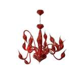 Żyrandol Decori 20 czerwony transp. Md8017 | 20Czer