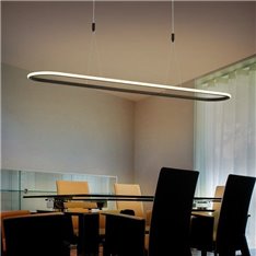 Lampa Nowoczesna LED Luce Di Vicolo 120 cm czarna 52W z ciepłą barwą 3000 K