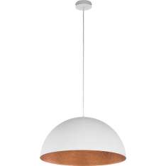Lampa wisząca Sfera 90 biały | miedziany 30128 1 xe27