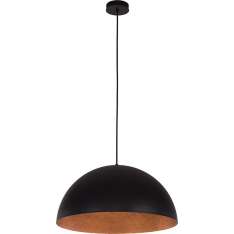 Lampa wisząca Sfera 90 czarny | miedziany 30126 1 xe27