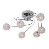 Plafon Luc Rhea iera 6 xg4 | 20W D64 H27,5 chrome 31965 | 26 | 11