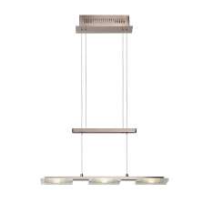 Oprawa wisząca Luc Cosa 3 x 6 W L160 cm 3500K 490 lm Alu | Glass 26453 | 23 | 12