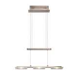 Oprawa wisząca Luc Cosa 3 x 6 W L160 cm 3500K 490 lm Alu | Glass 26453 | 23 | 12